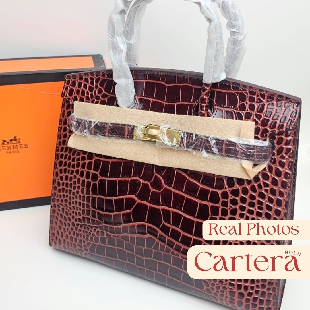 Hermes Birkin Crocodile Embossed